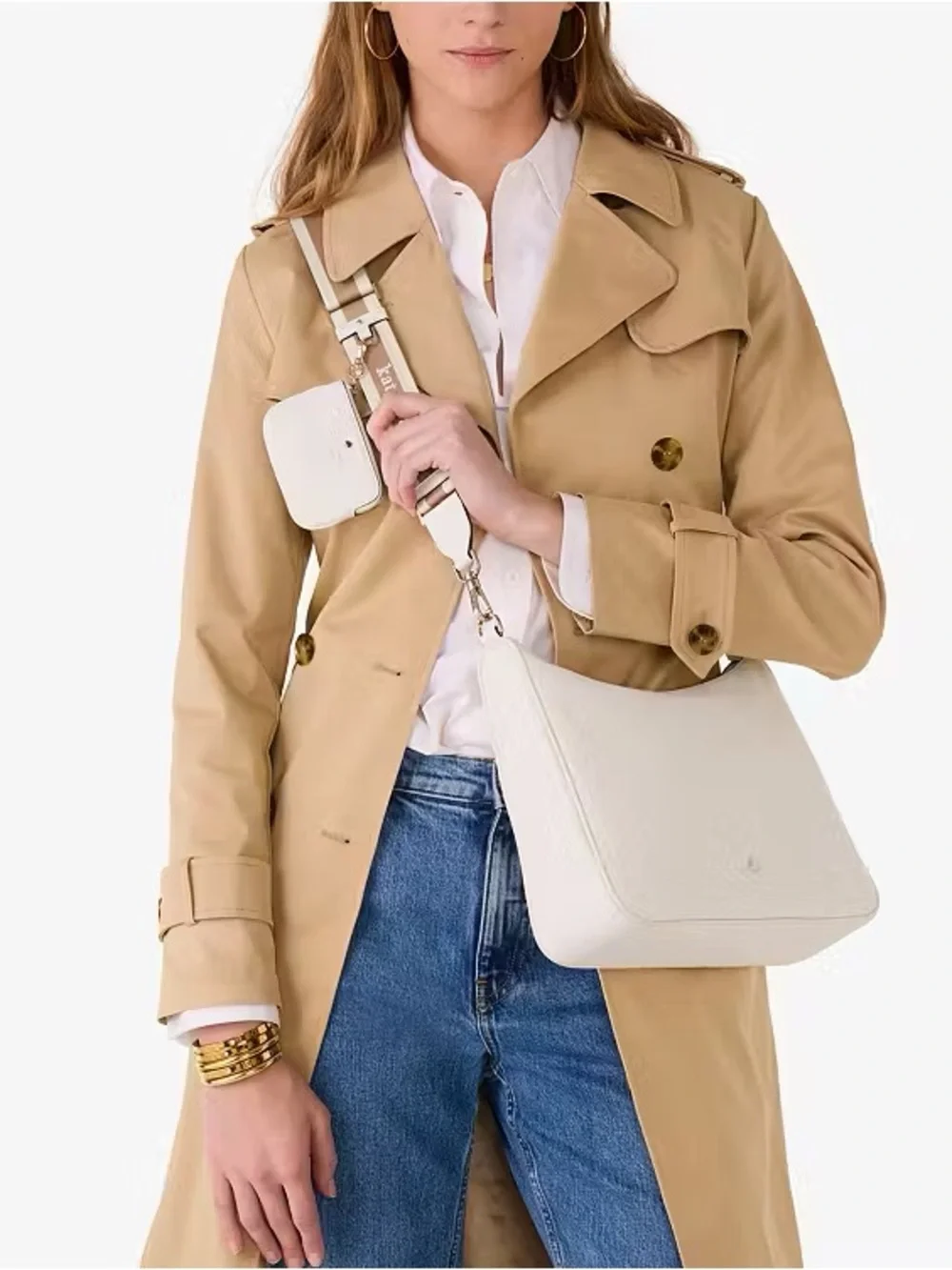 ♠️Kate Spade New York Emma Large Crossbody Bag, Parchment NWT